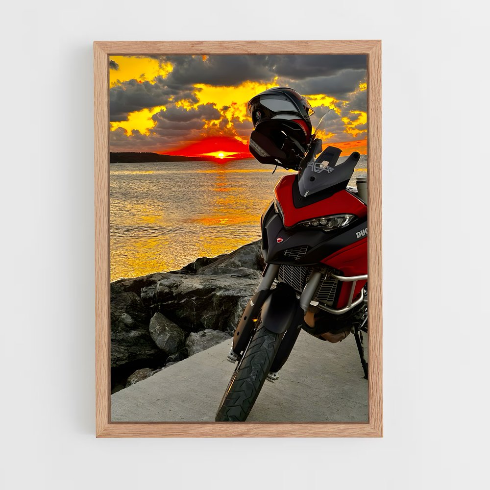 Poster Horizon Échappée – affiche Ducati (vue 4)
